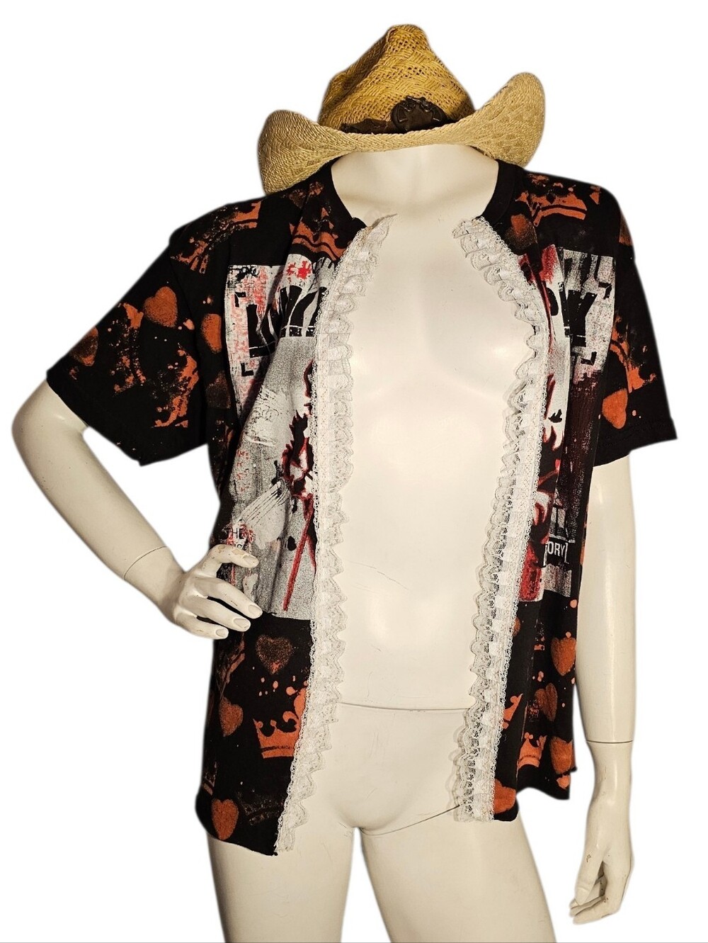 Cardigan Kimono Top Upcycled Creation Made By Michikokoko